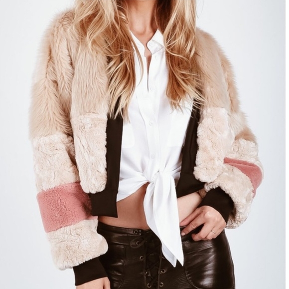 Young Fabulous & Broke Jackets & Blazers - Young fabulous and Broke faux fur coat